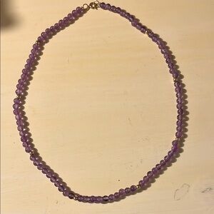 Purple Beaded Necklace